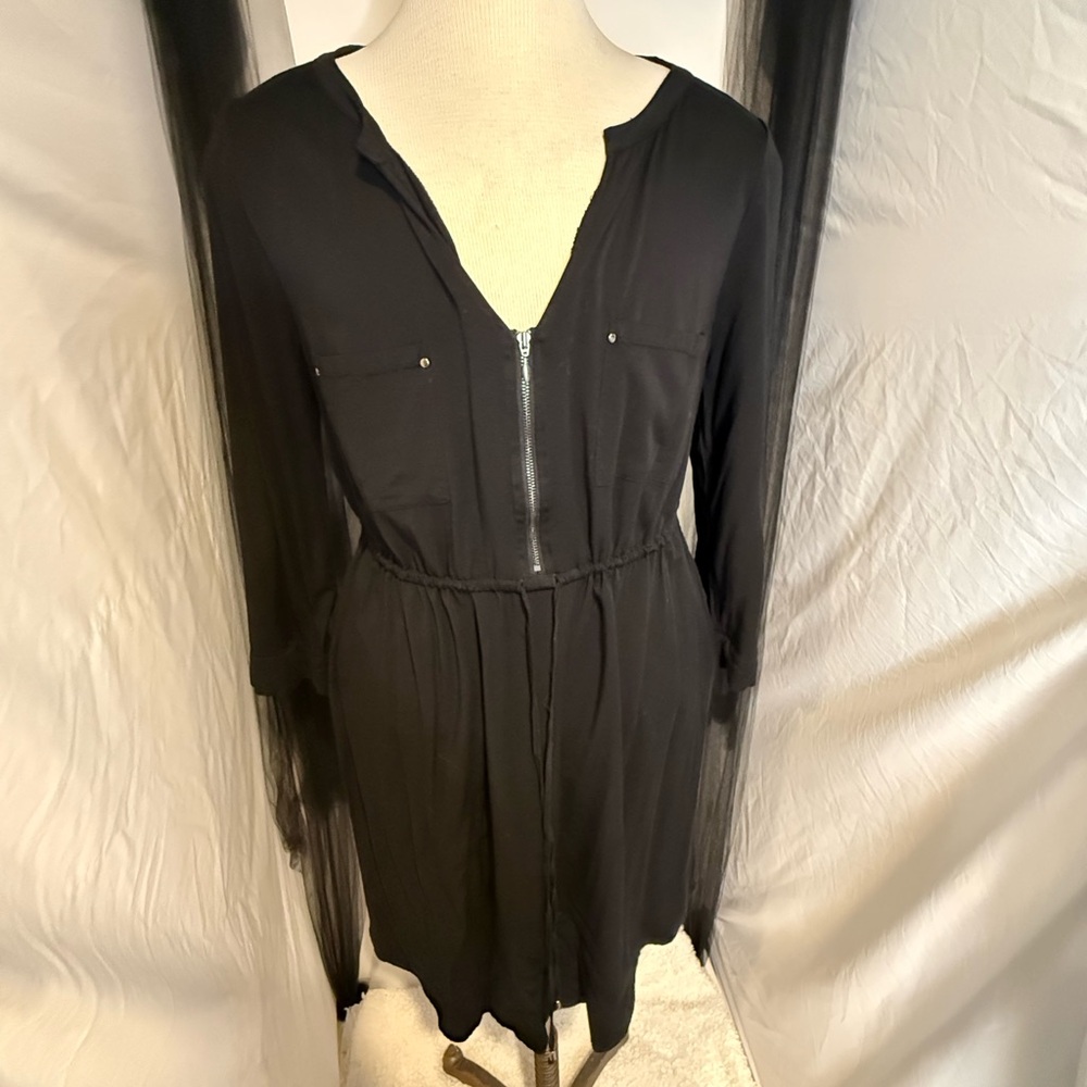 Torrid Black Long Sleeve Dress with Zipper